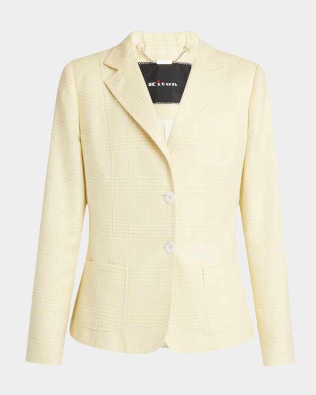 Check Single-Breasted Jacket